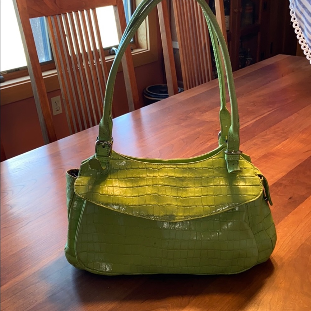 Lime green purse